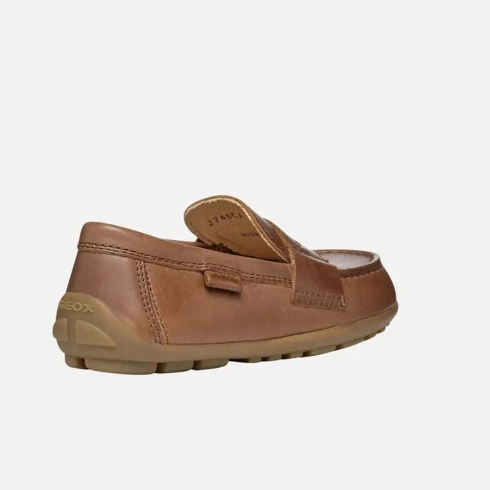 GEOX New Fast Boy Leather Loafers Shoes